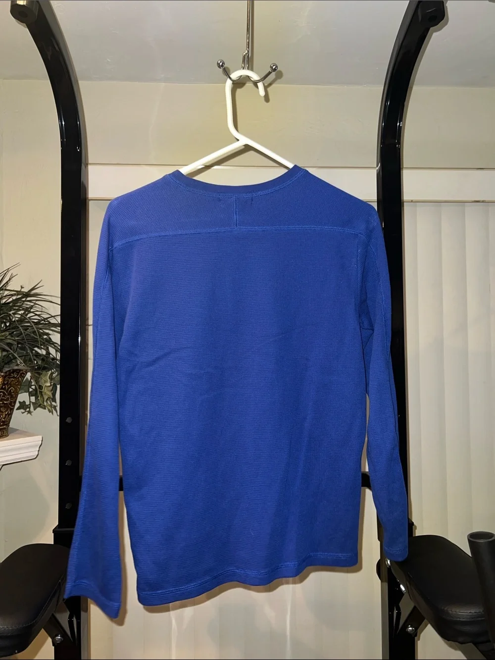 Polo by Ralph Lauren Men’s Sapphire Blue Long-Sleeve Crewneck Shirt